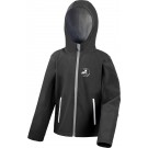 Kinder 3-Lagen Softshell Kapuzen Jacke